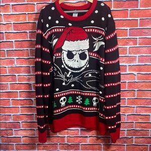 Disney The Nightmare Before Christmas Ugly Sweater‎ Jack Skellington Size 3XL